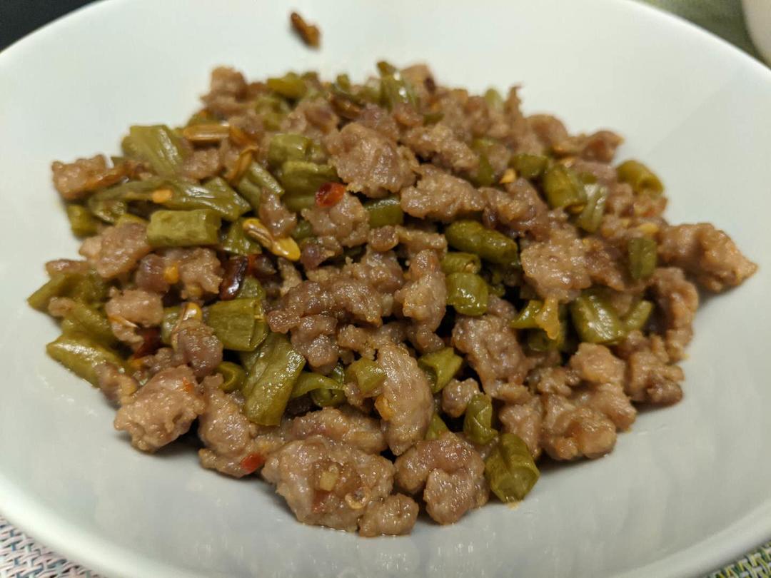 酸豆角肉沫