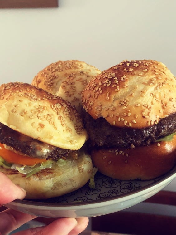 超~级松软的烫种汉堡胚