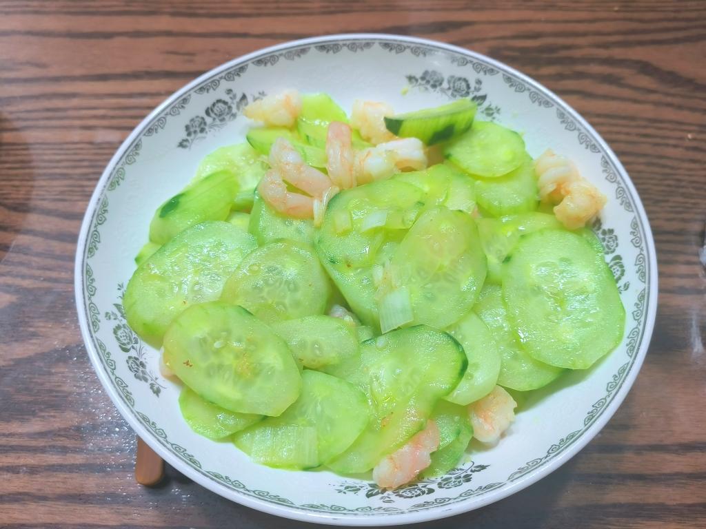 黄瓜炒虾仁🦐(樱花虾)
