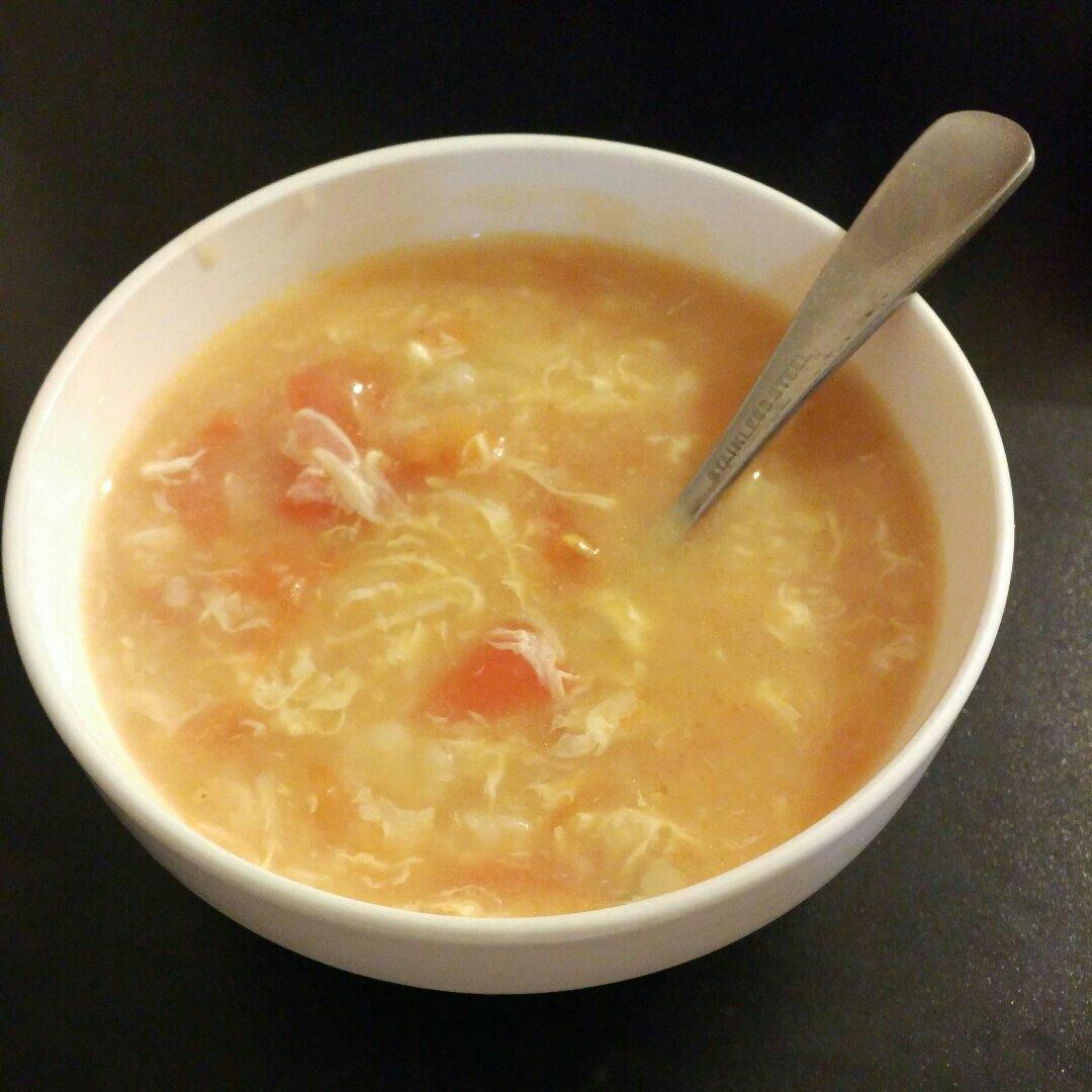 西红柿鸡蛋疙瘩汤