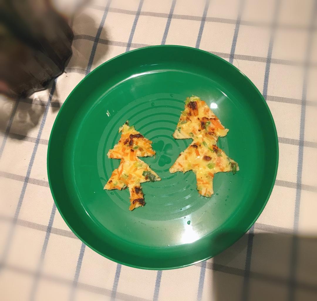 胡萝卜葱花鸡蛋饼