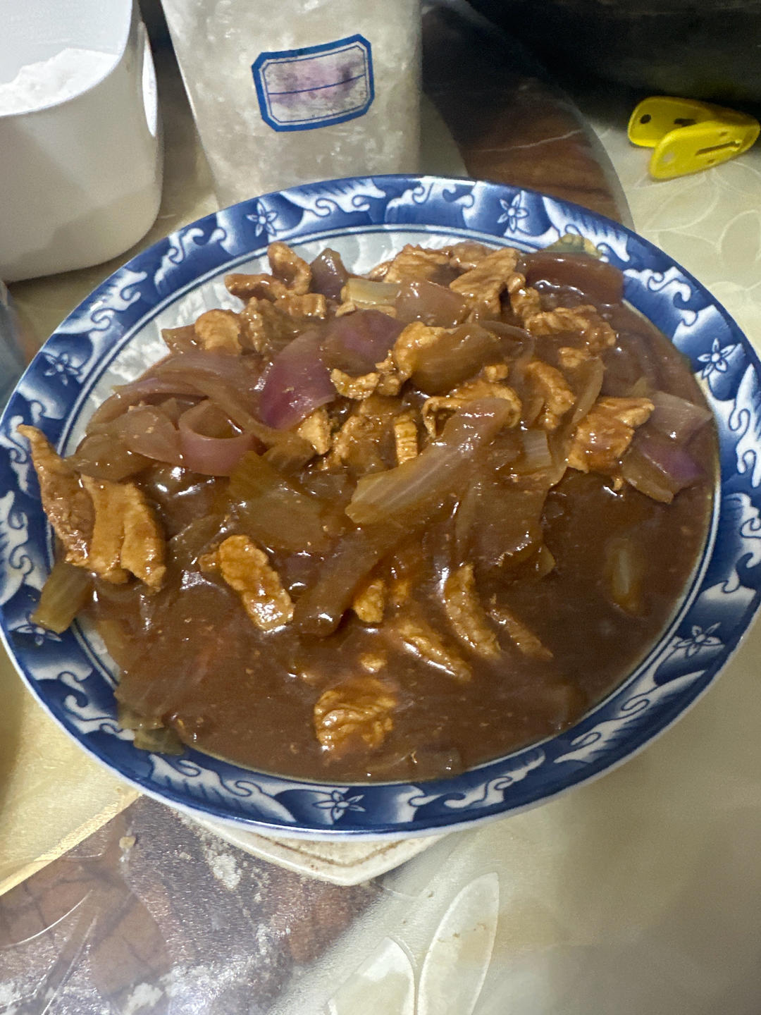 洋葱炒肉丝