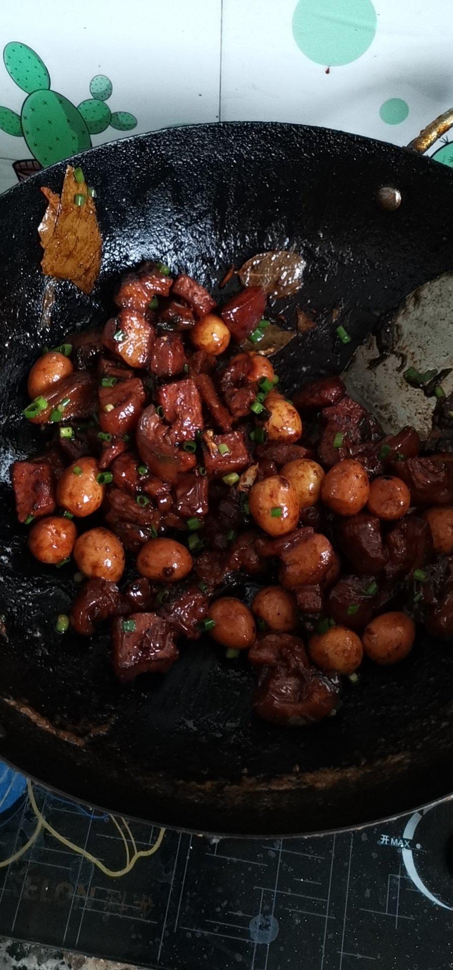 加了鹌鹑蛋后，这盘红烧肉，美味的逆天啦——鹌鹑蛋烧肉（孔瑶食谱）