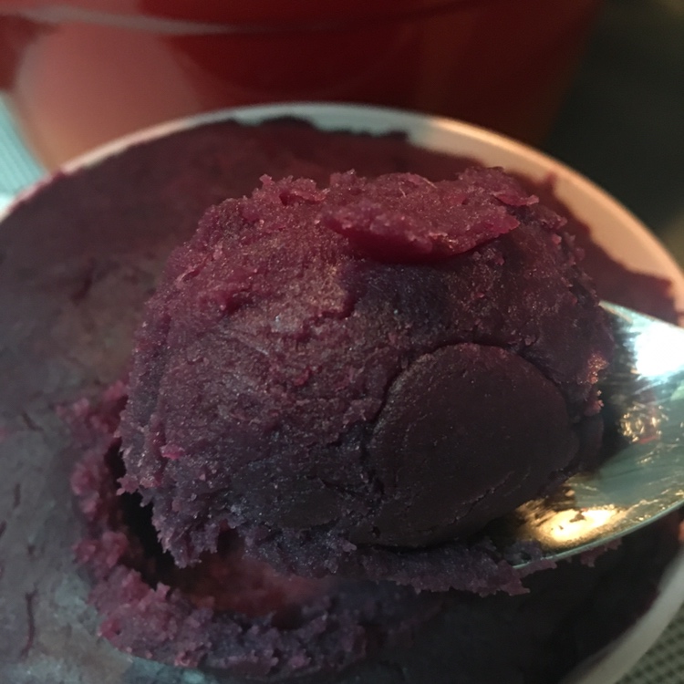 低糖奶香香芋紫薯馅的做法