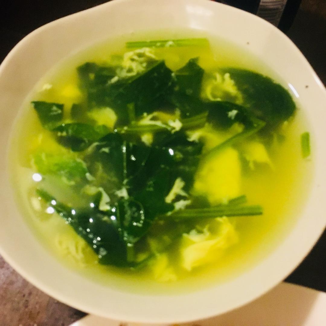 菠菜蛋花汤