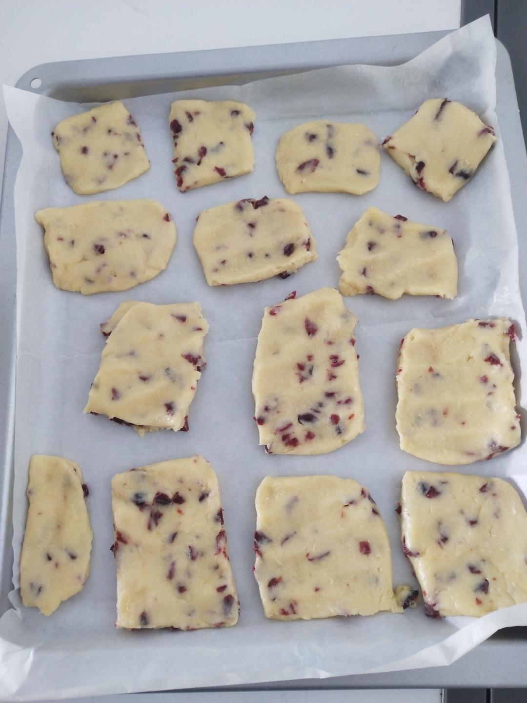 蔓越莓曲奇饼干 最最最简单的黄油饼干