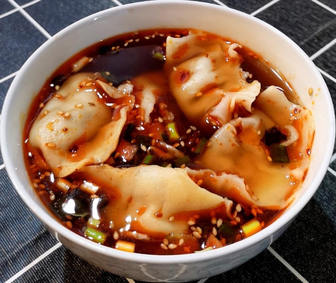 快手酸辣汤饺