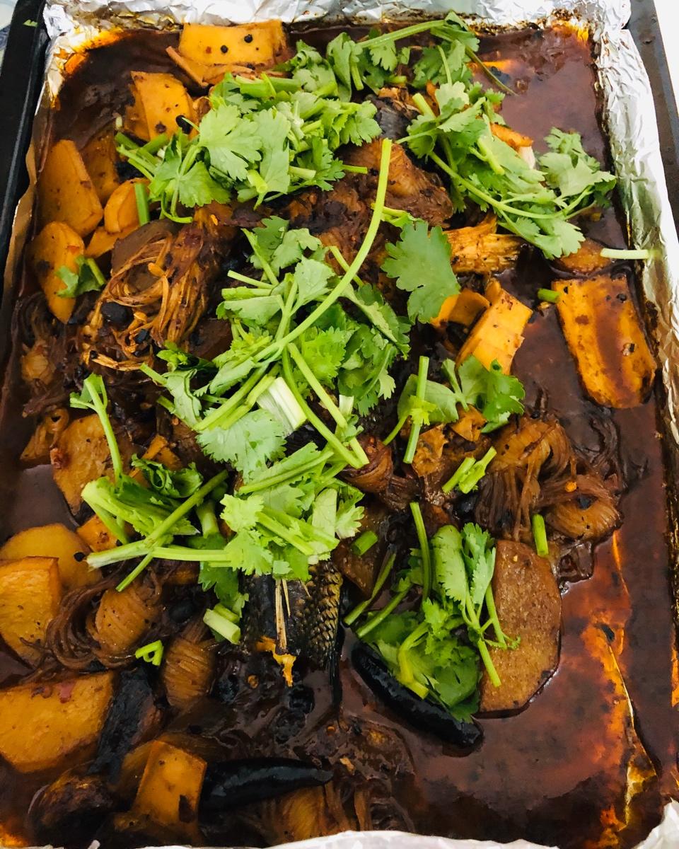 烤箱版青椒豆豉烤鱼