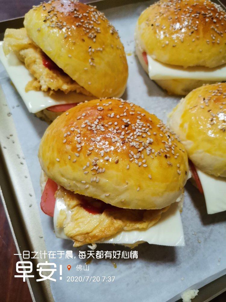 汉堡胚面包餐包（视频夏季轻松快速手揉手套膜方法）