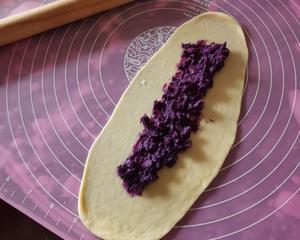 肉松牛奶软面包（紫薯/香芋馅）的做法 步骤6