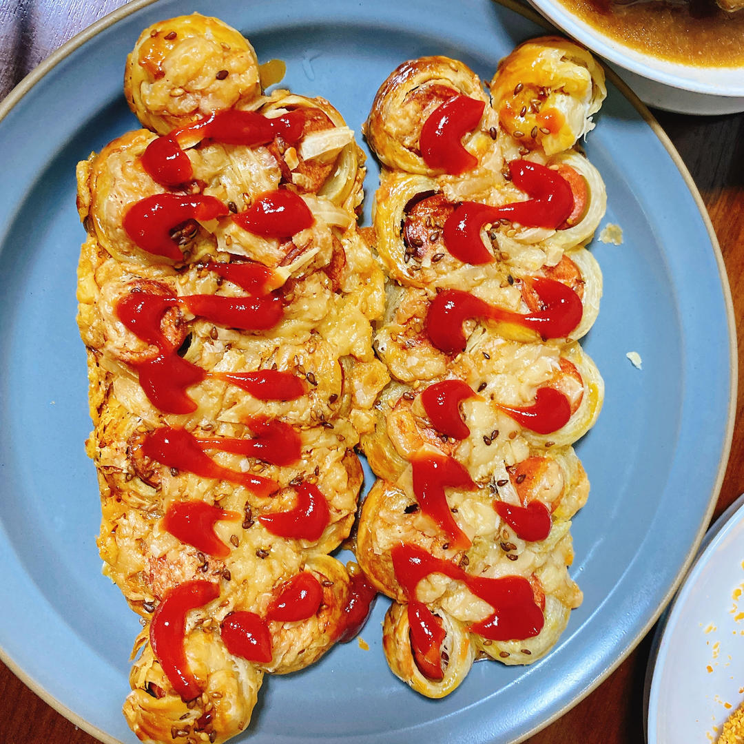 💡手抓饼N种吃法㊙️拉丝芝士香肠酥巨好吃