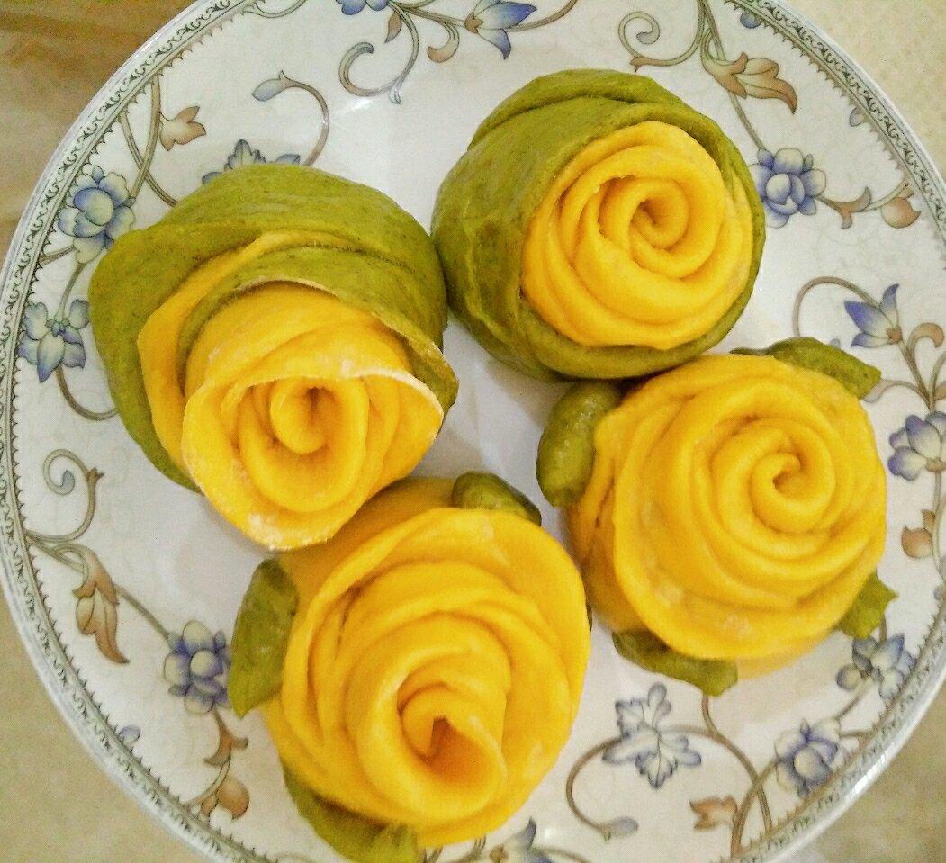 玫瑰花馒头