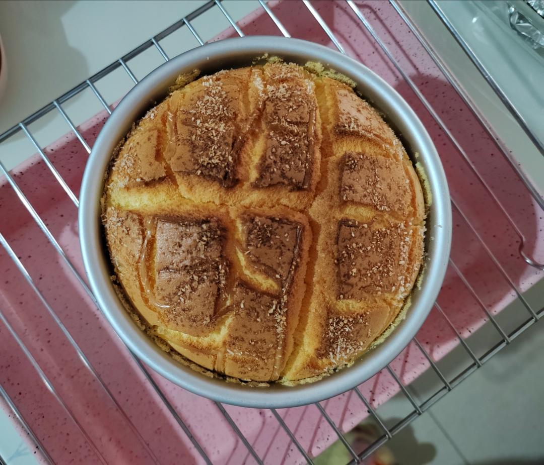 6寸香妃古早蛋糕零失败配方，烫面法口感湿润绵密屡试不爽，完胜戚风蛋糕