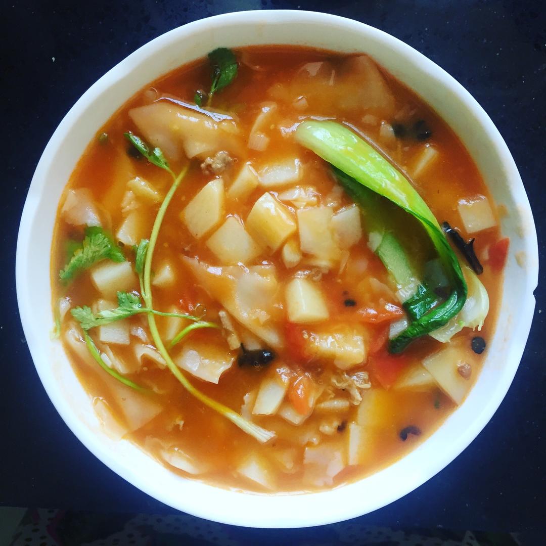 zhutt做的【胃嫌口正直版】老妈牌新疆汤饭——内