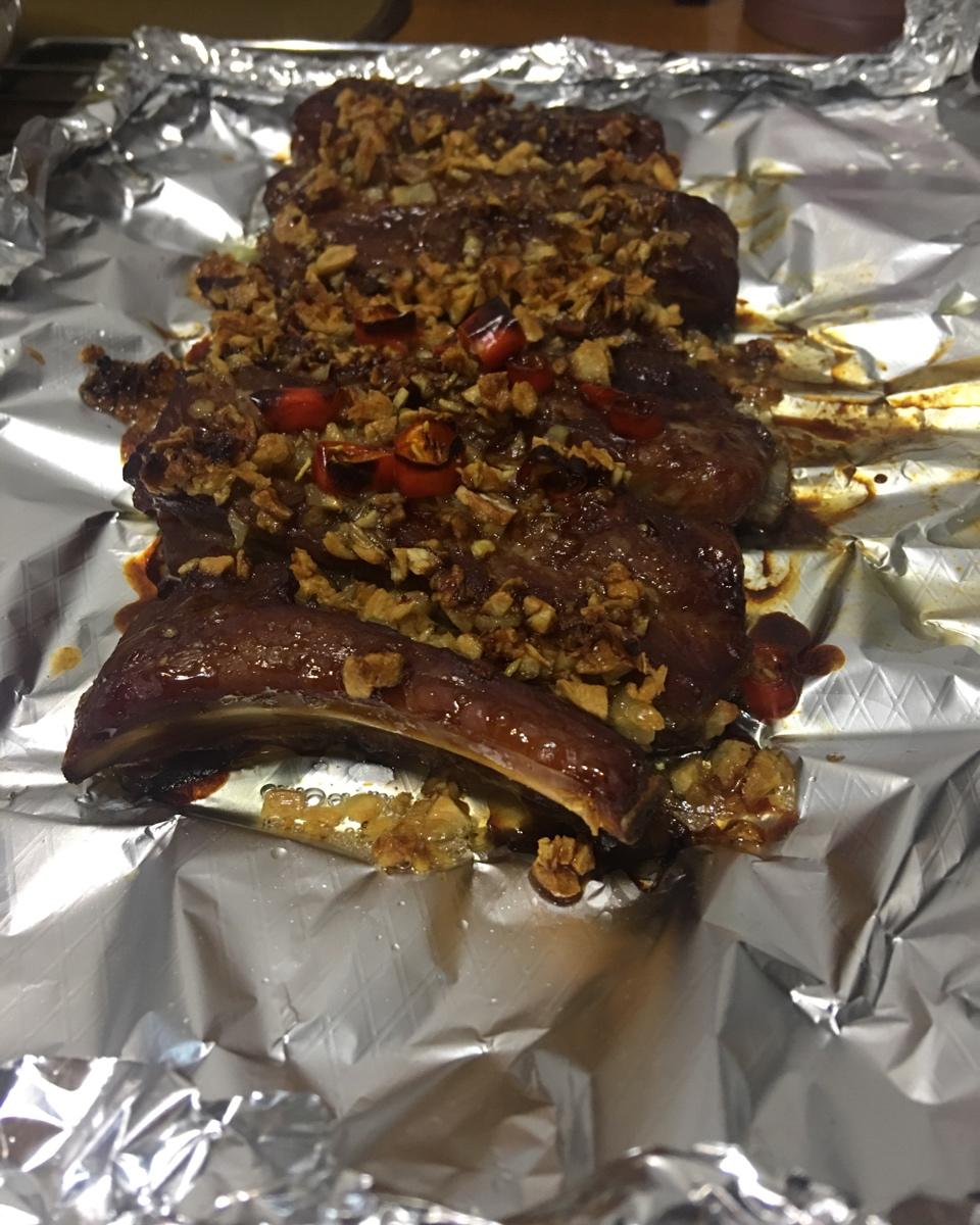 香到骨头里的蒜香排骨（烤箱）
