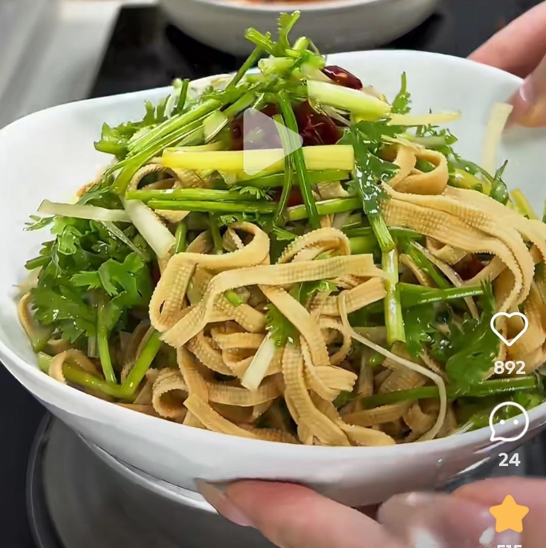 炝拌豆腐丝（小红书）