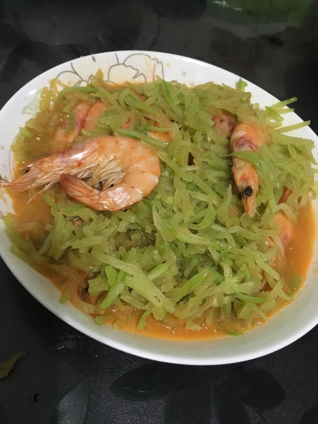 萝卜炒大虾