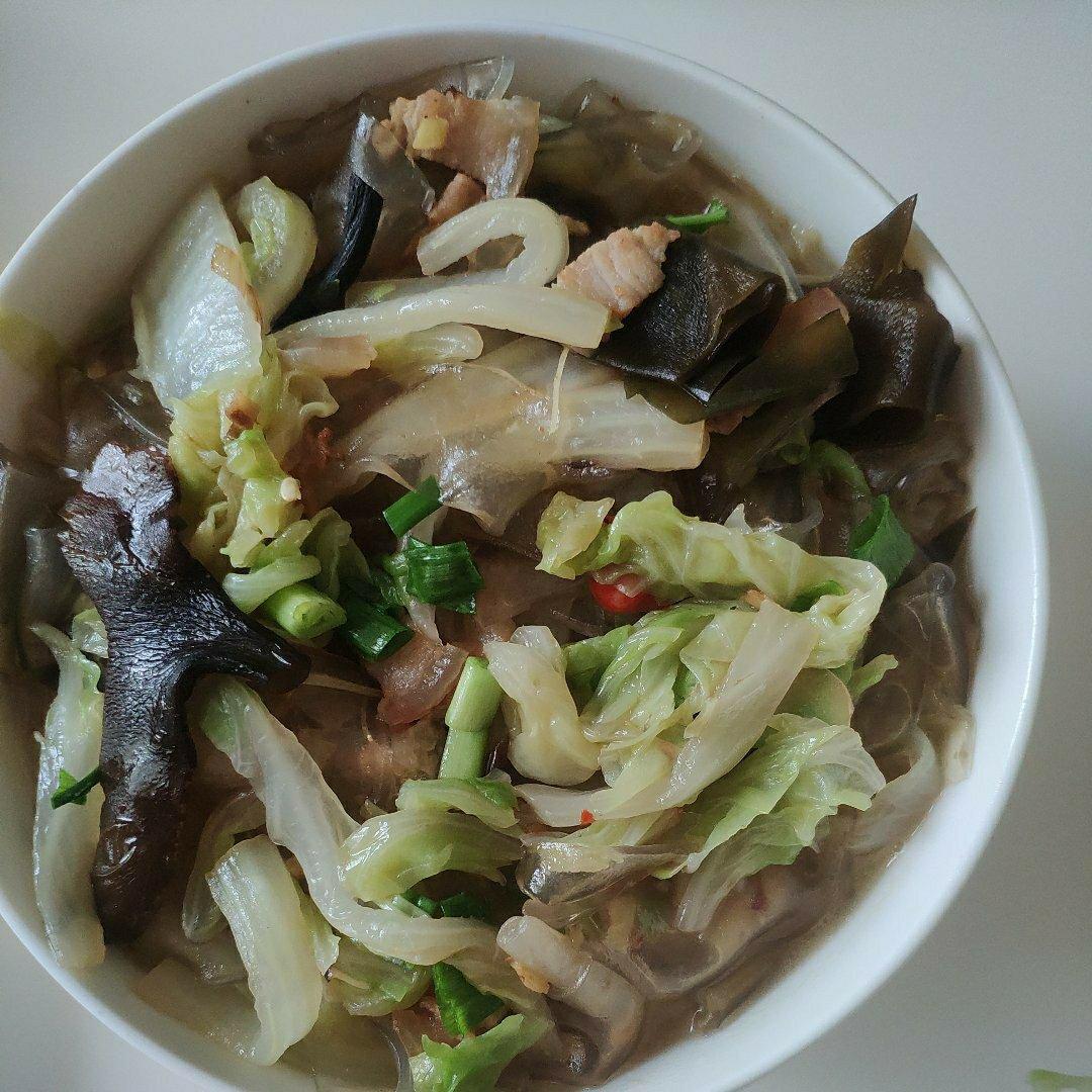 大白菜五花肉炖粉条