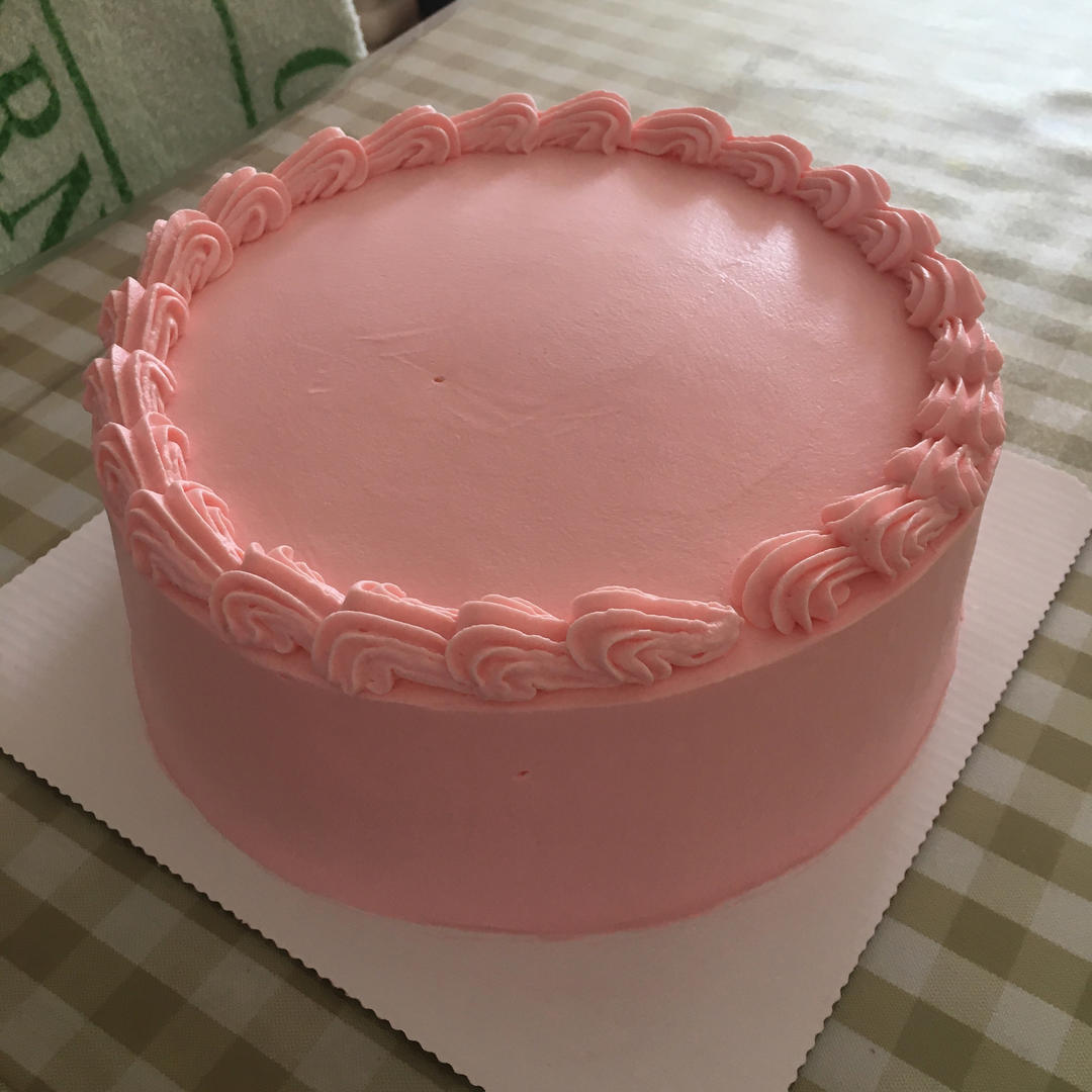 记录我的淡奶油手绘蛋糕