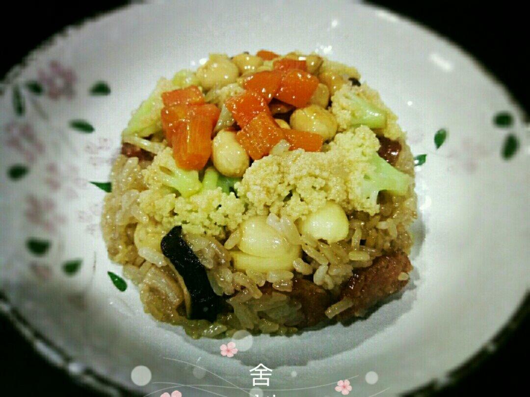 【猪油夹沙八宝饭】古法蒸糯米