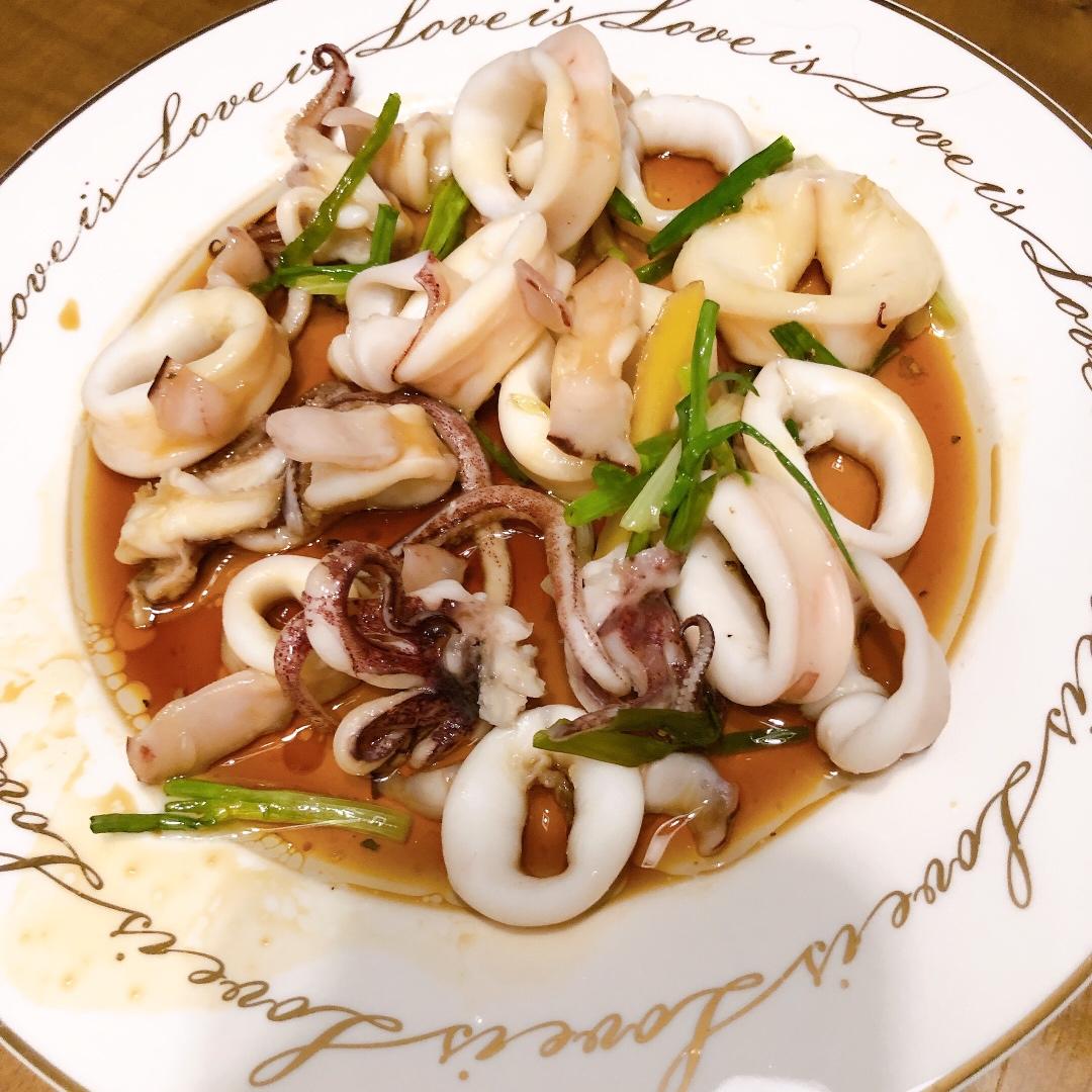 清蒸鲜鱿