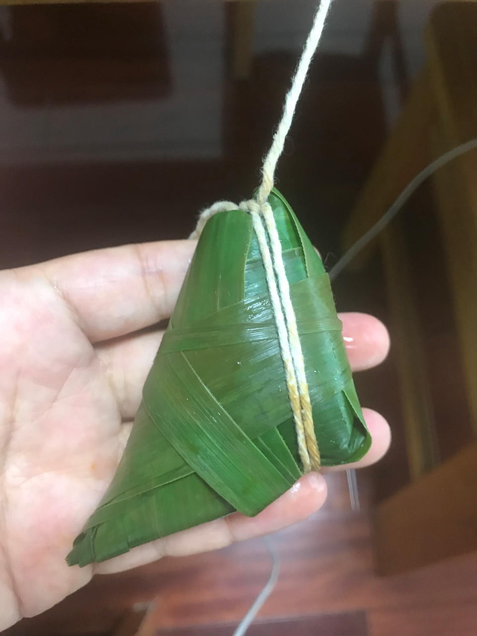 粽子包法之三            小脚粽