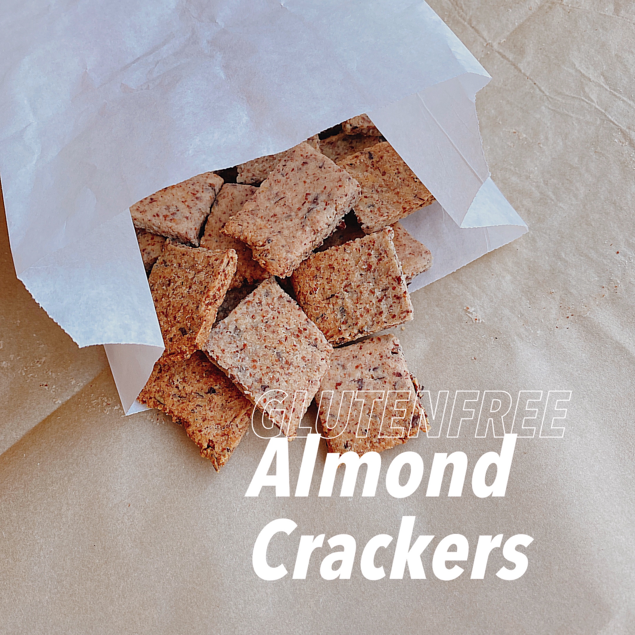 无麸质杏仁薄脆 - Almond Crackers