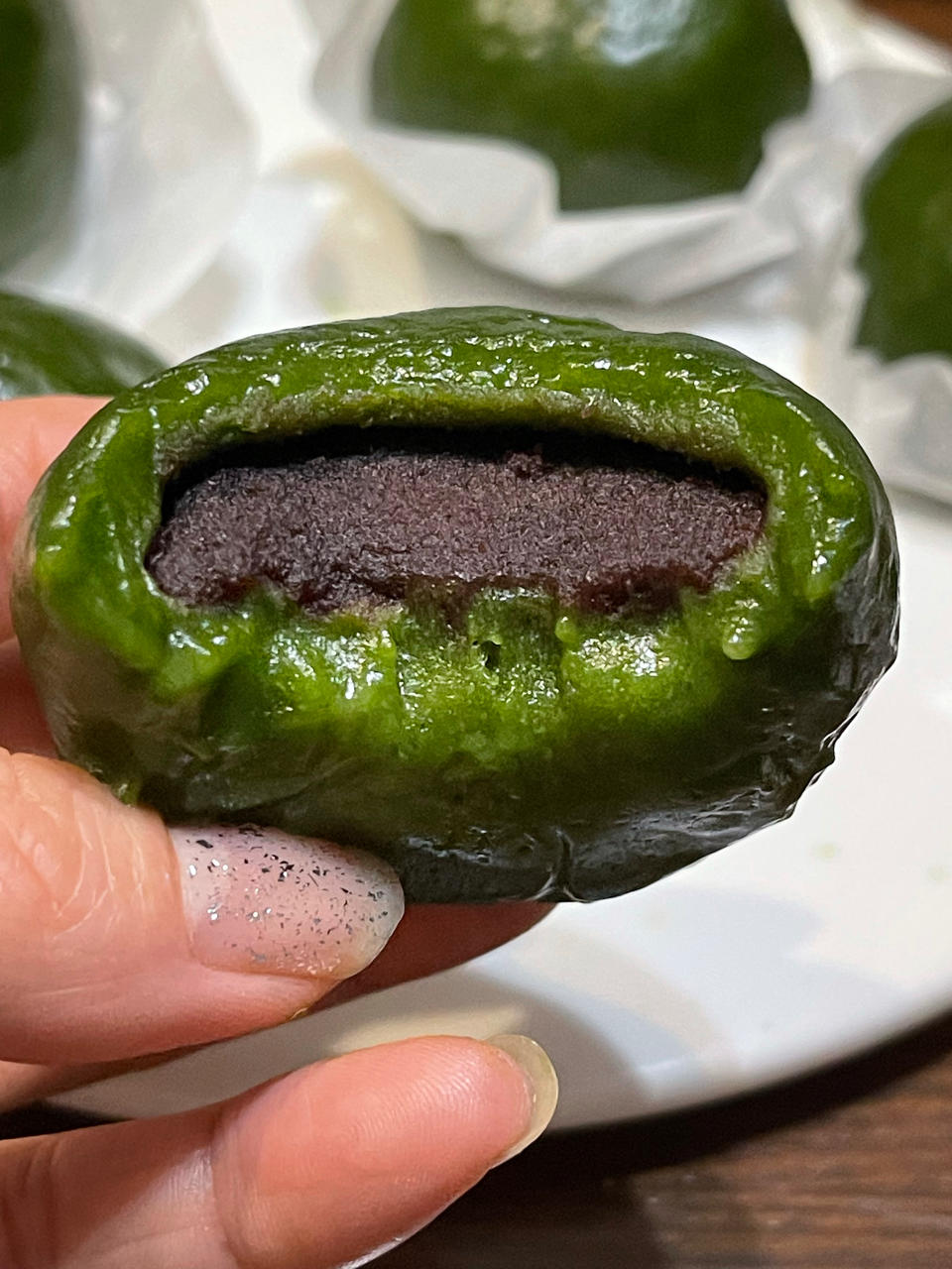豆沙青团