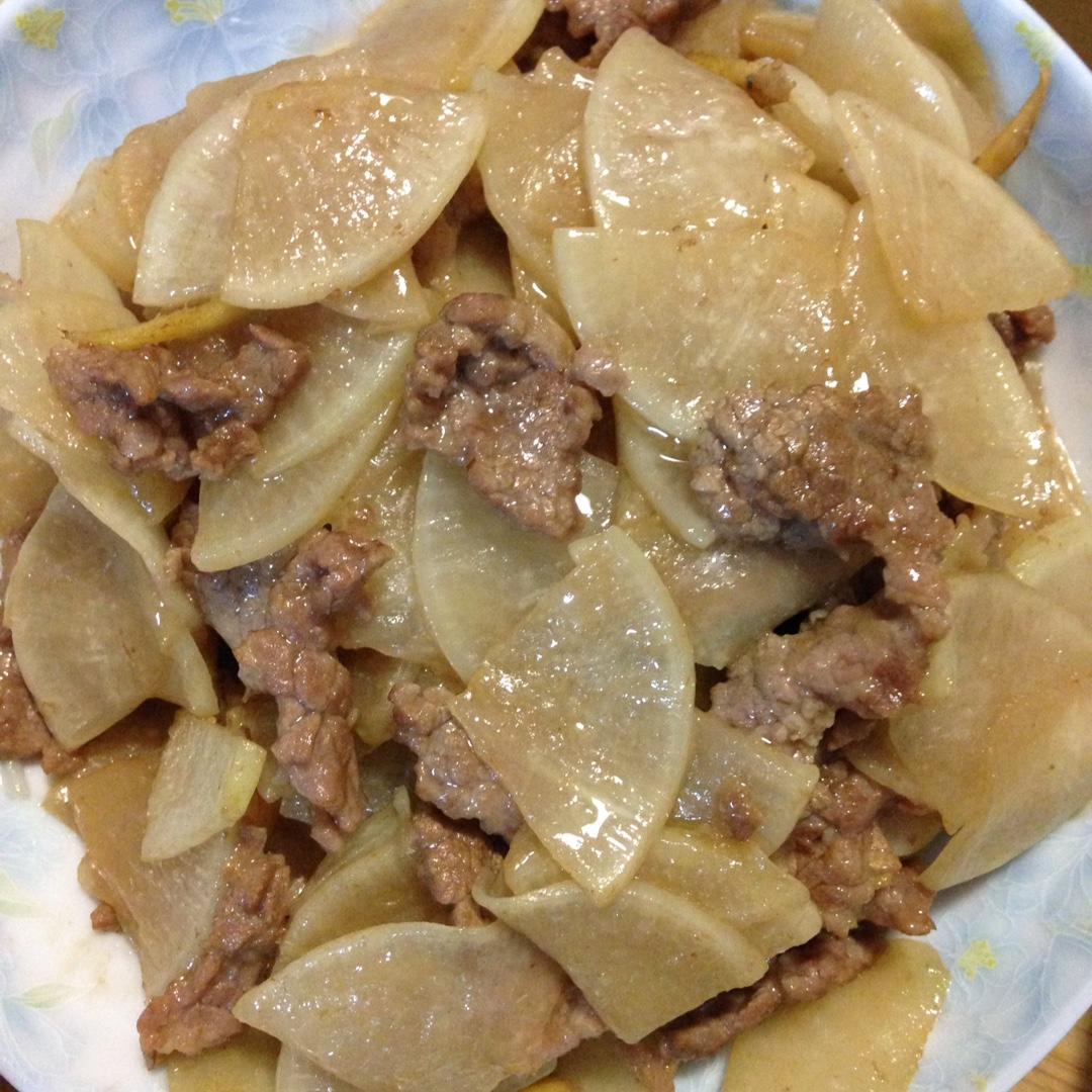 qq1079做的萝卜炒牛肉
