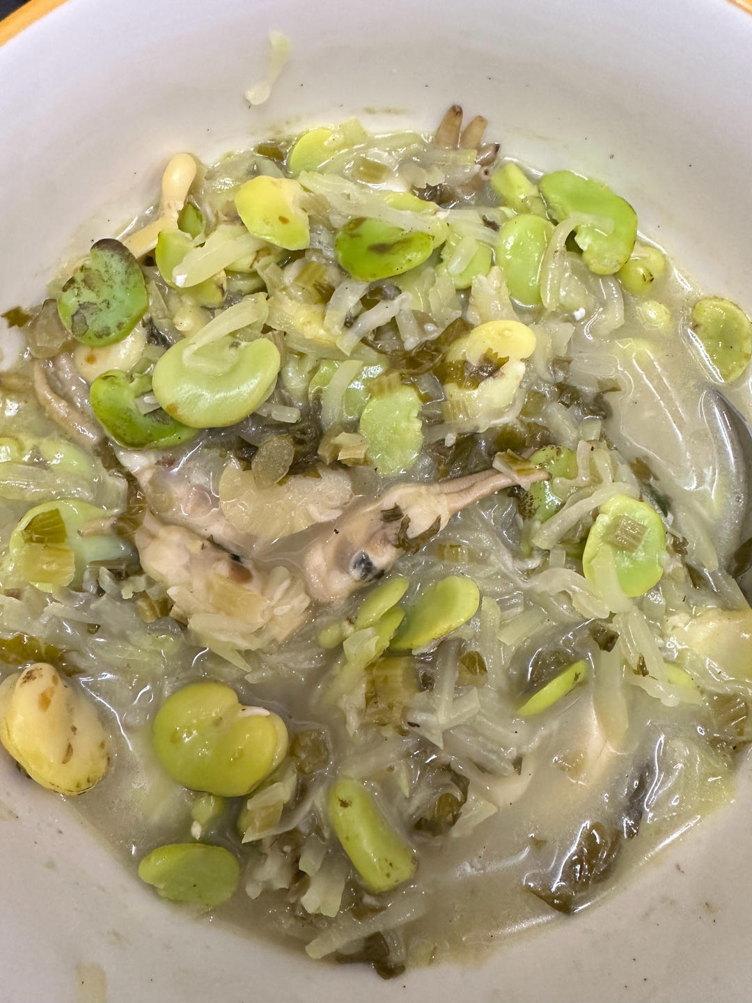 宁波家常菜夜开花豆瓣蛏子羹
