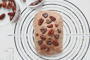 核桃燕麦巧克力欧包—松下NN-DS1000智能变频电蒸烤箱的做法 步骤5