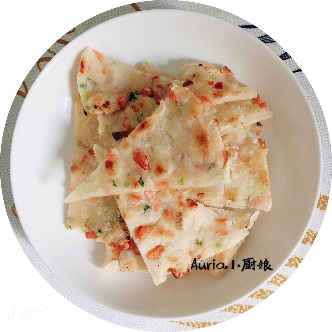 早餐饼「小葱手擀饼」硬而脆，脆而香