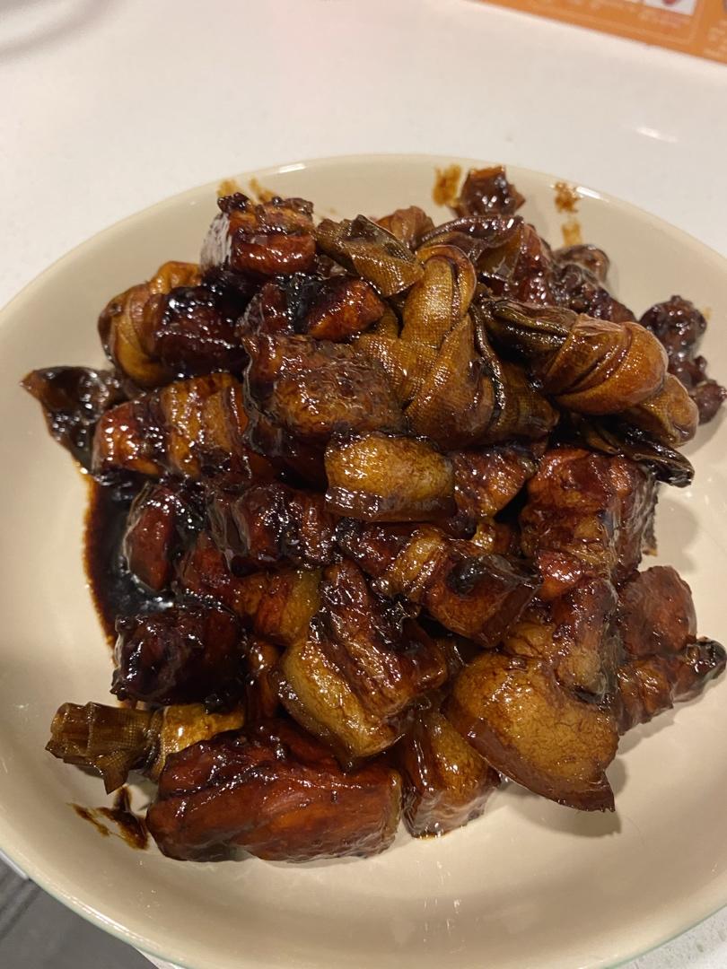 红烧肉百叶结
