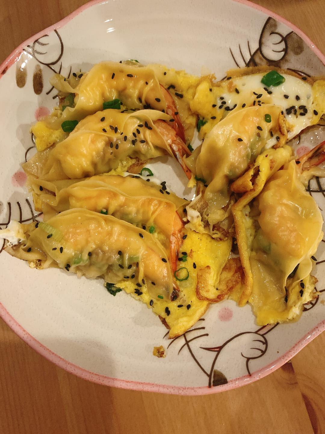 好吃不热气的鲜虾抱蛋烧