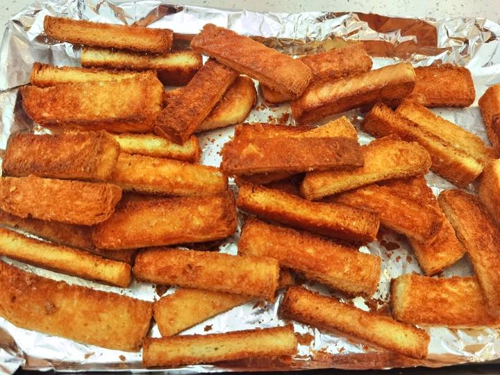 黄金烤吐司🍞条｜太香了