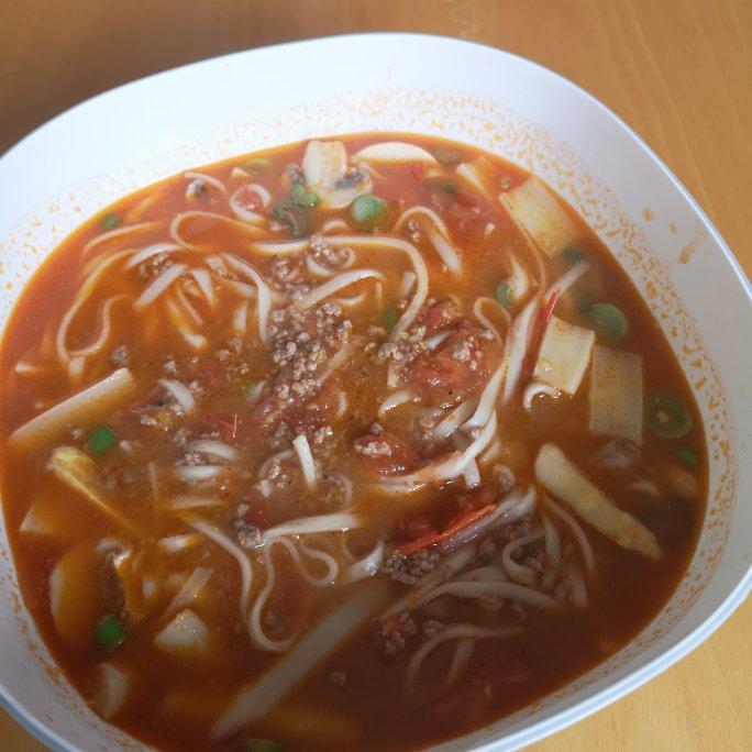 酸（辣）汤番茄肉末面条🍅🍜