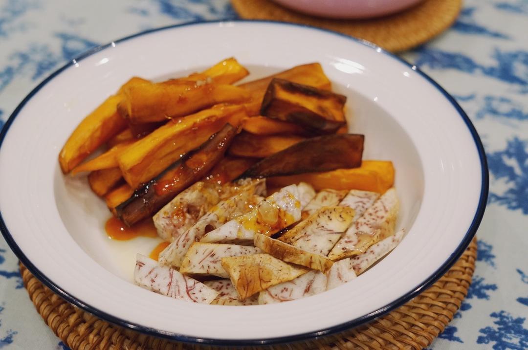 🌿脆炸红薯条～🍵餐中小点，甜蜜下午茶