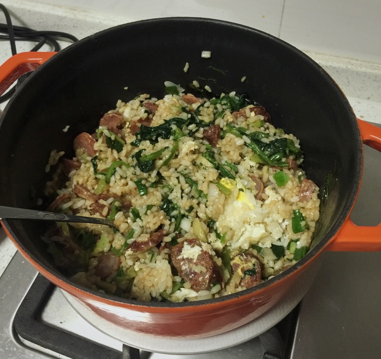 香肠煲仔饭