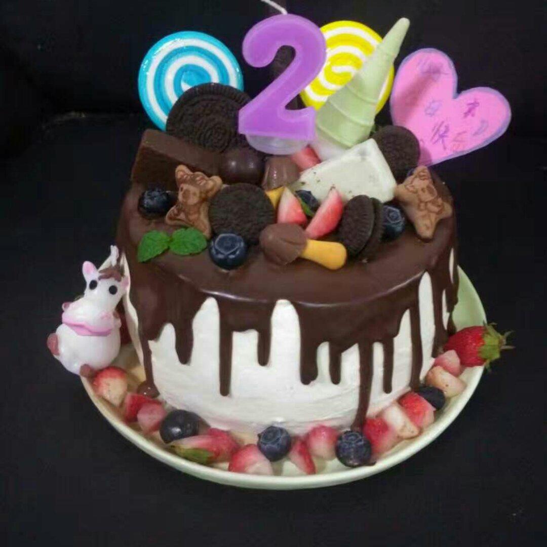 超简易可行的巧克力淋面（完全依靠个人经验）