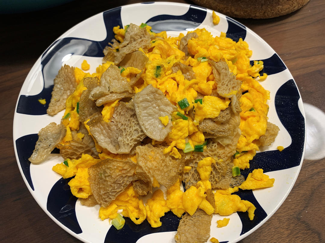 竹荪帽（竹毛肚）炒鸡蛋