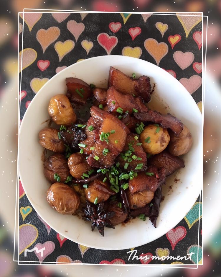 板栗红烧肉