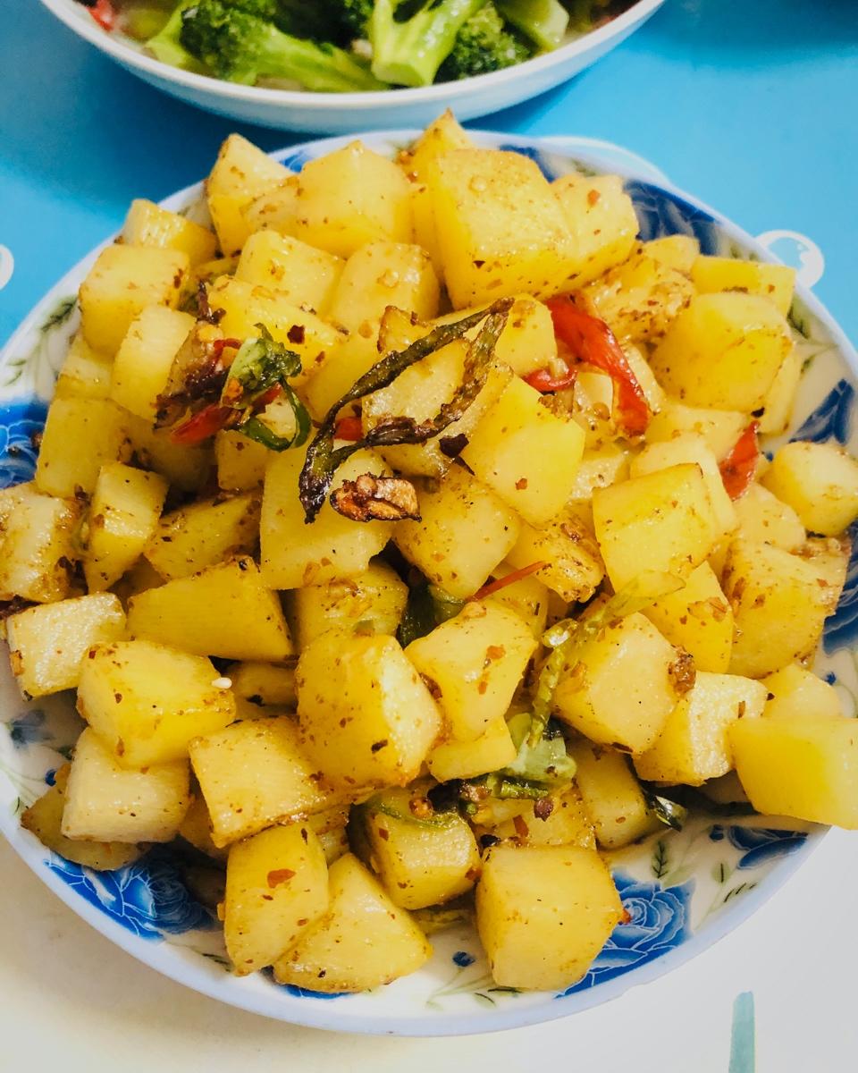 香辣孜然土豆丁