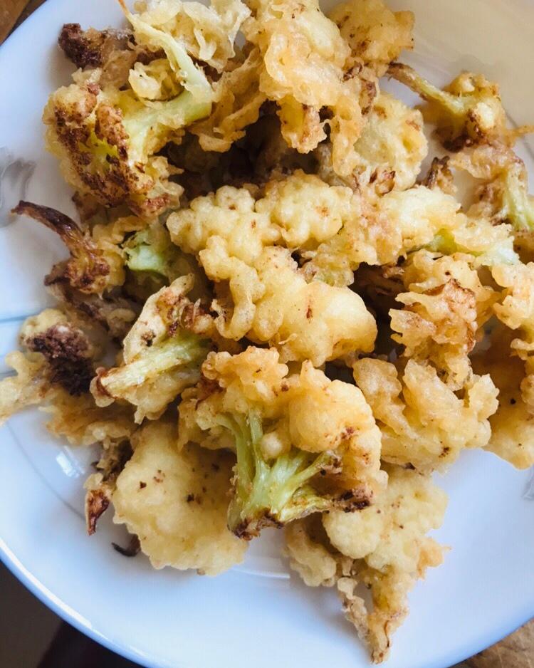 小静静的宝贝做的炸花椰菜