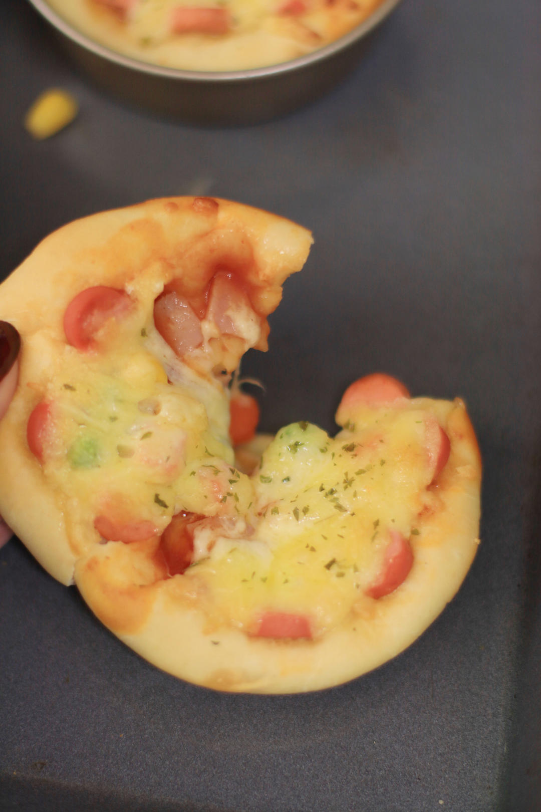 ⭕️基础也能做好‼️迷你小披萨‼️一次性发酵