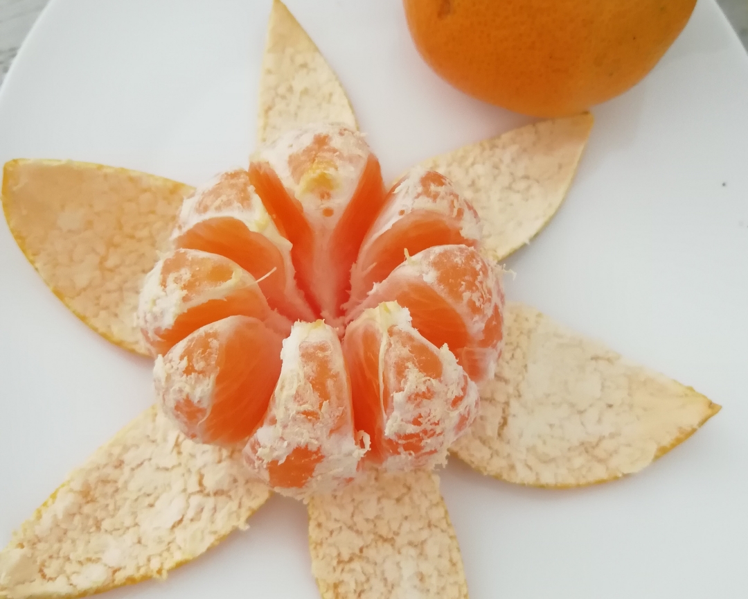 橘子开花（创意水果）的做法