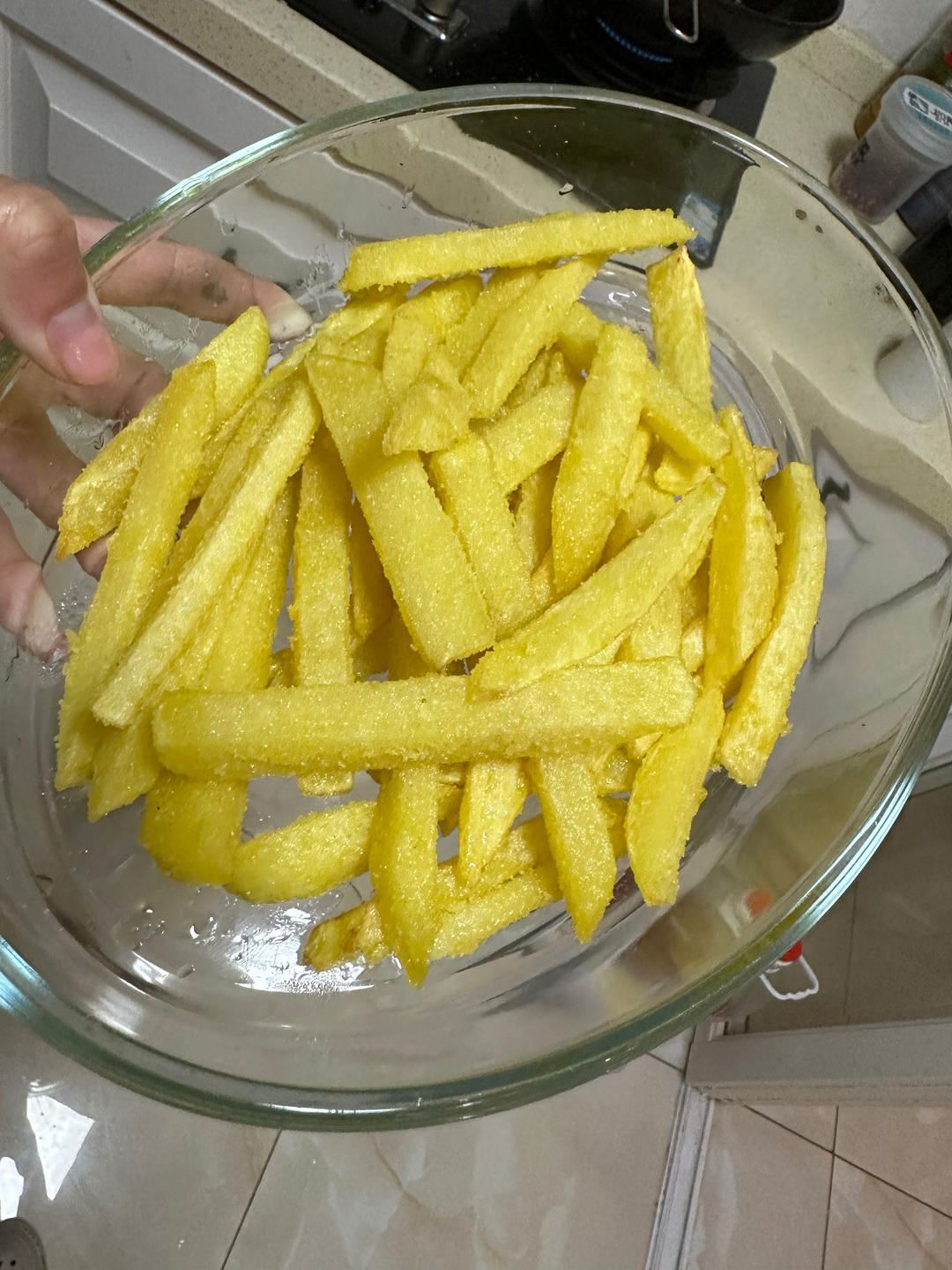 最简单炸薯条，比买的还好吃