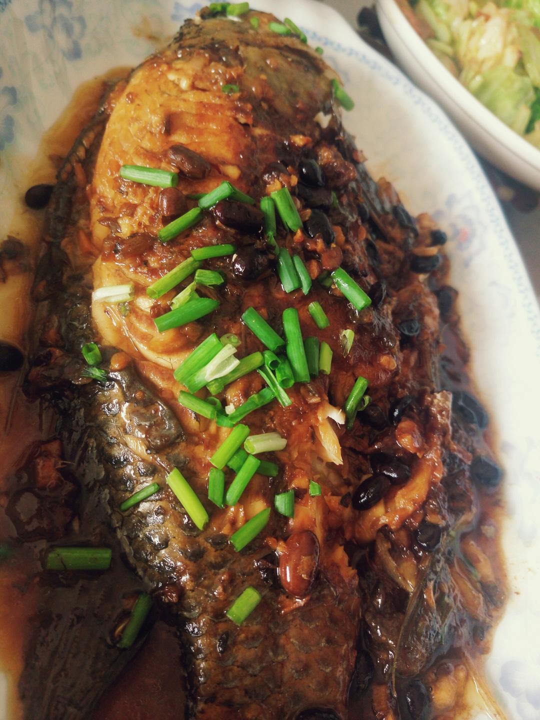 豆豉红烧鱼
