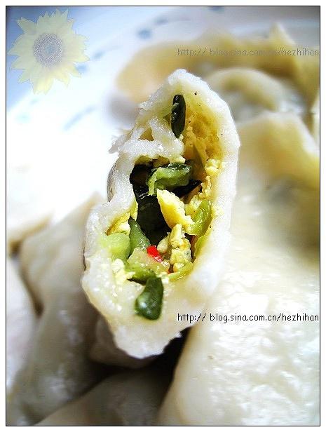 黄瓜鸡蛋烫面饺的做法