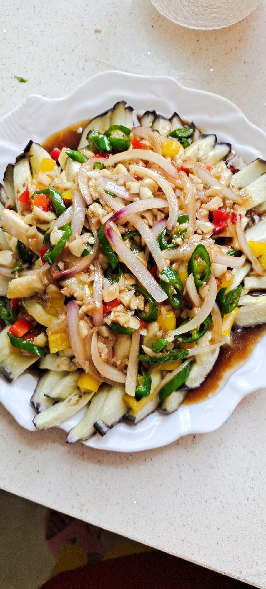 蒸菜不上火🔥～菊花茄子🍆