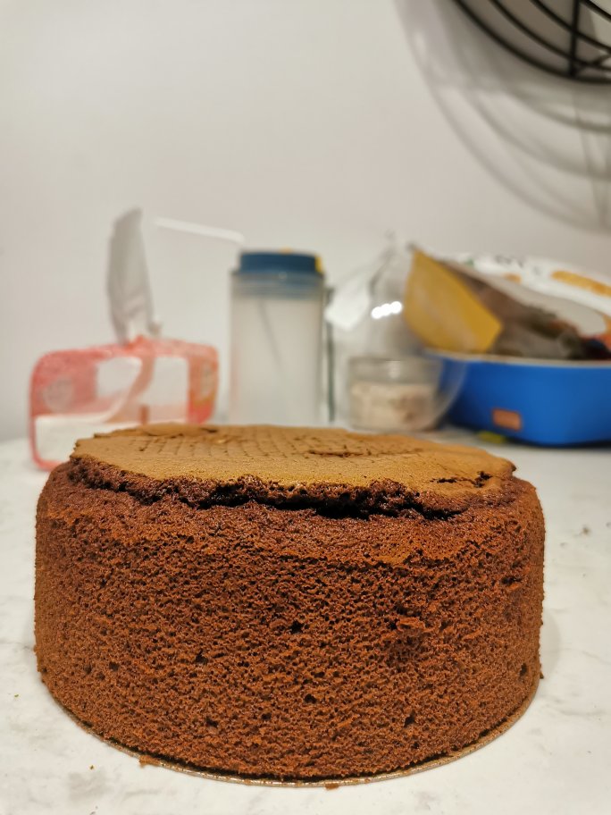 零失败❗️超详细的六寸巧克力戚风蛋糕